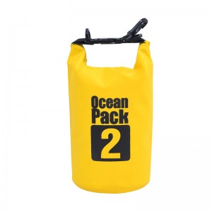 Zaino impermeabile impermeabile con logo personalizzato 2L 3L Ocean Pack per kayak da escursionismo in barca