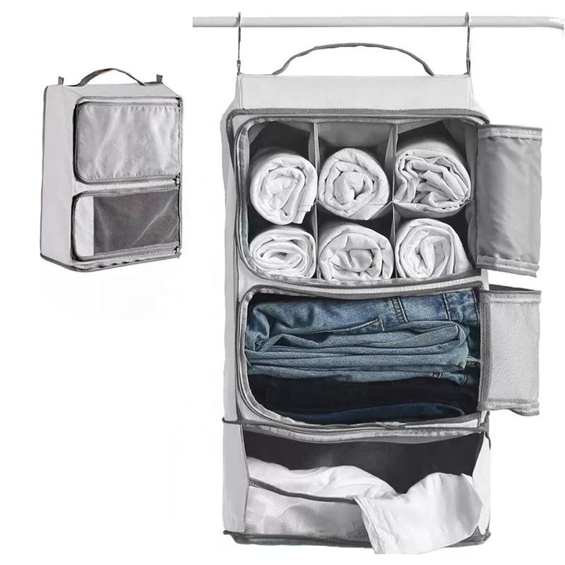 Cubes d'emballage suspendus portables pour étagères de voyage, vente directe d'usine vérifiée, cubes d'emballage suspendus pour valise
