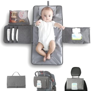 Schimbat portabil pentru bebeluș pentru geantă de scutece, ștergabilă, impermeabilă, covoraș de călătorie pentru nou-născut Cadouri de duș