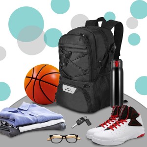 Fabrikspezifische große Sporttasche mit separatem Ballhalter, Schuhfach, Reise-Volleyball, Fußball, Fitnessstudio, Basketball-Rucksack
