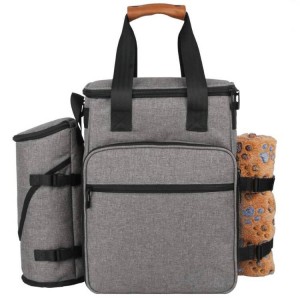 애완 동물 여행 가방 배낭 개와 고양이를 위한 다기능 포켓 애완 동물 토트 백